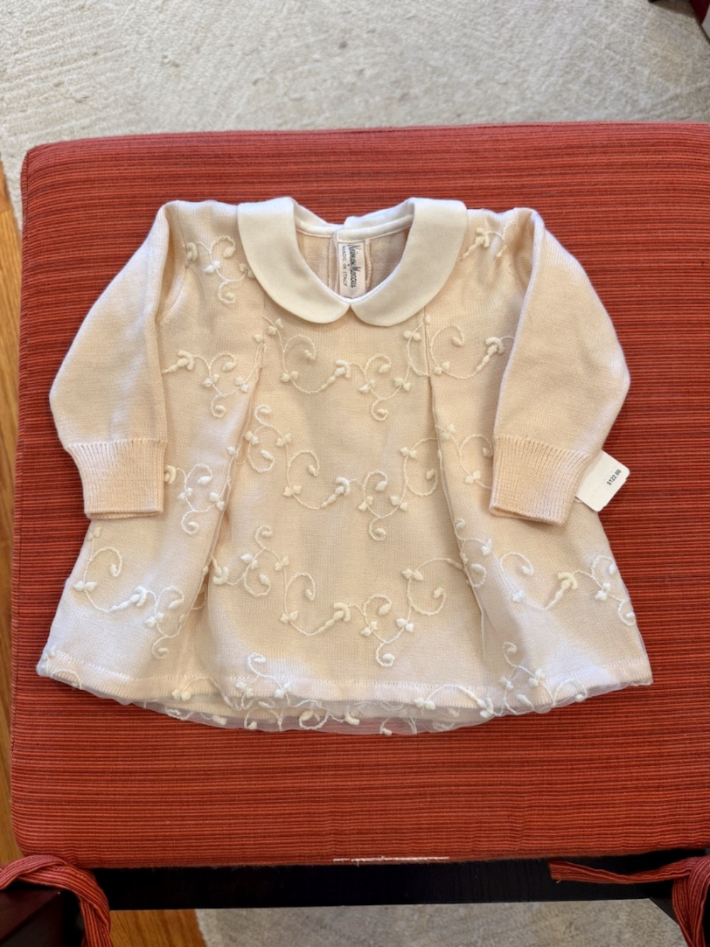 Neiman Marcus Embroidered Baby Dress Made in ITALY